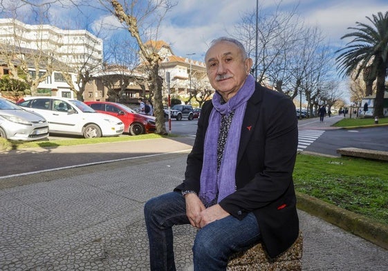 El secretario general de UGT, Pepe Álvarez, ayer en Santander.