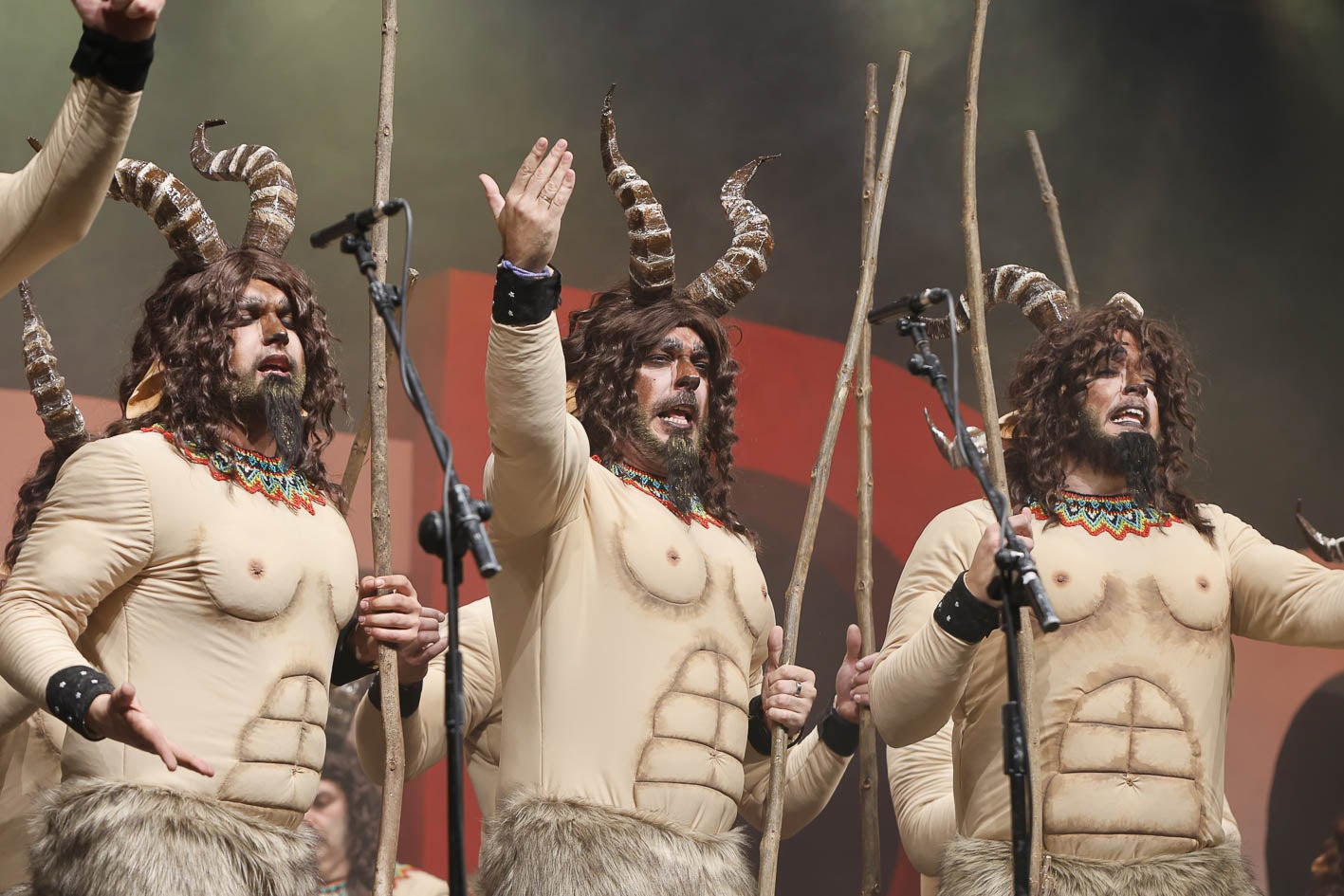 La actuación de esta laureada murga puso el colofón a las preliminares.