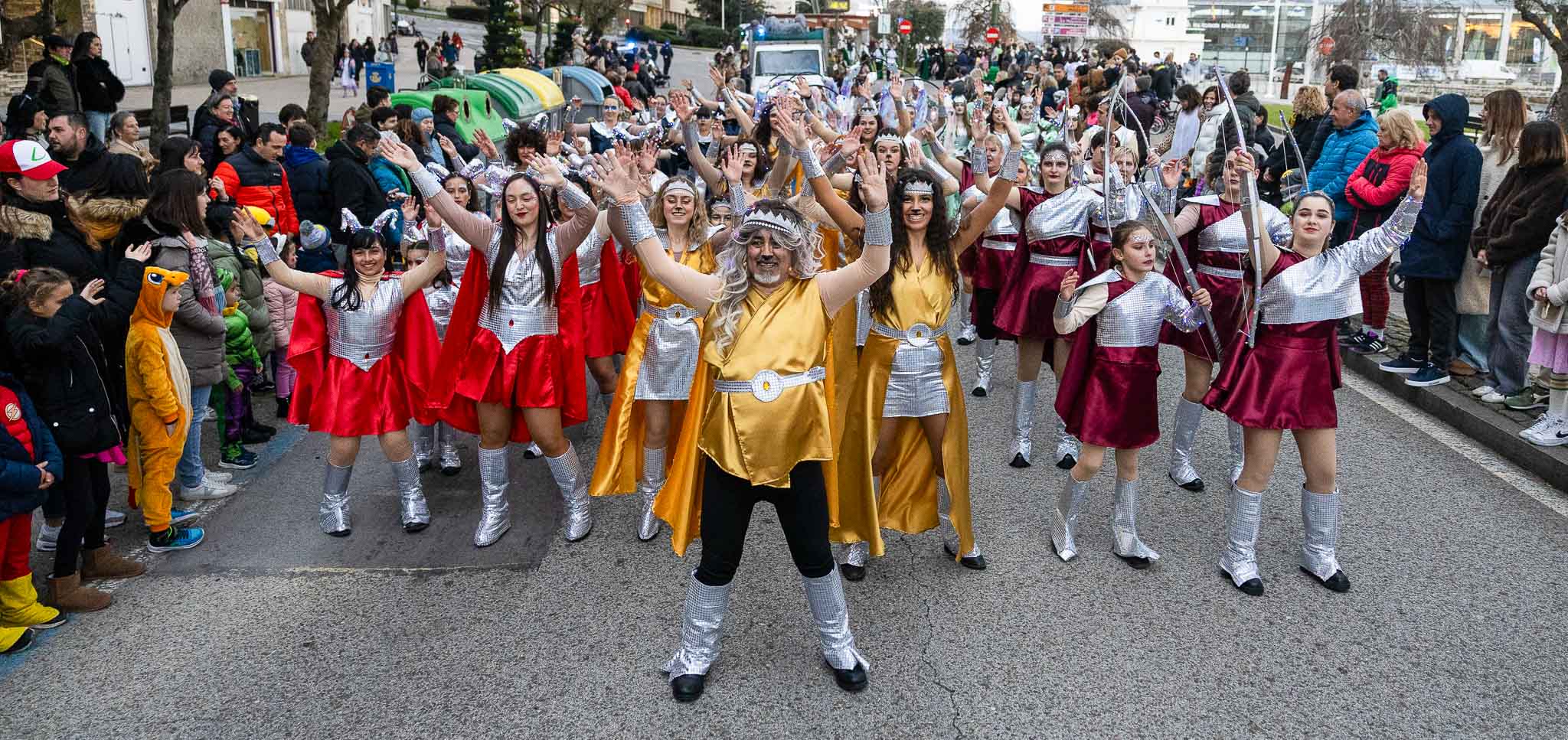 Hubo bailes y música durante todo el recorrido.