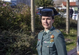 María Pilar, hace unos días, en el homenaje a las víctimas del atentado de ETA en La Albericia, en Santander.