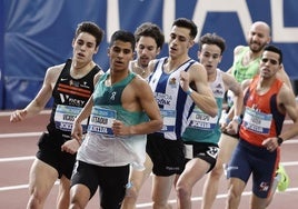 Attaoui, en una serie de 1.500 en el Campeonato de España.