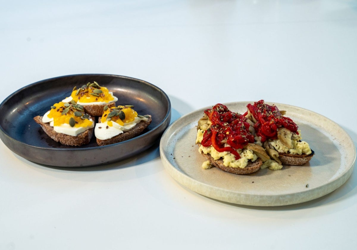 Tostadas dulces y saladas, perfectas para una alimentación saludable.