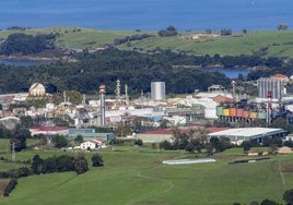 Complejo de Dynasol, junto al de la empresa Birla Carbón en Gajano.