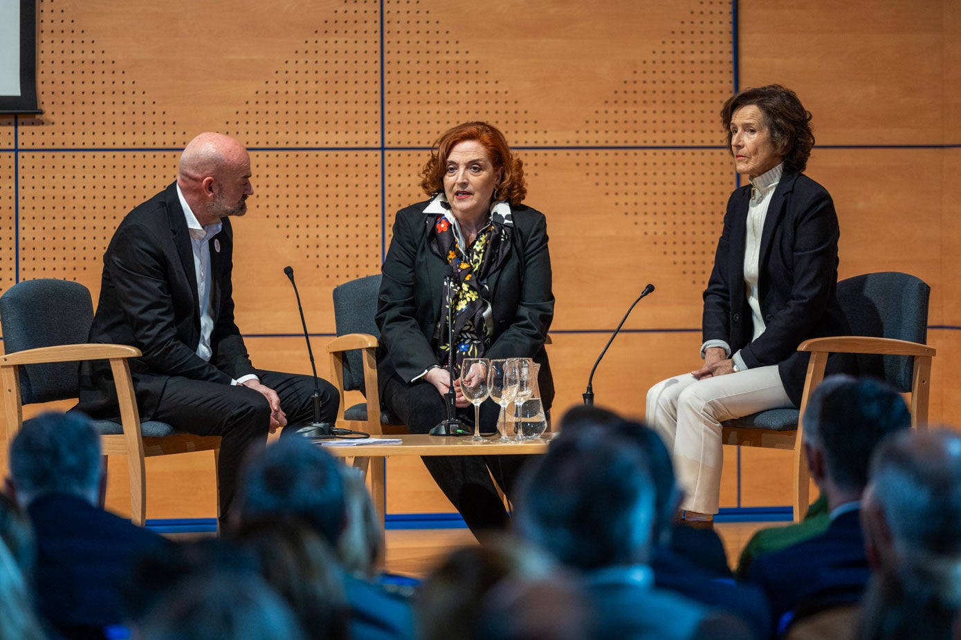 Charla-coloquito de la presidenta de la Fundación Miguel Ángel Blanco, Cristina Cuesta, y la portavoz del Colectivo de Víctimas del Terrorismo en el País Vasco (Covite), Ana Aizpiri. 