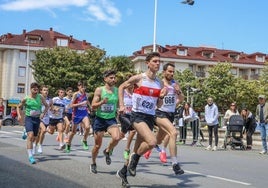 Participantes en la prueba Villa Urbana de Noja.