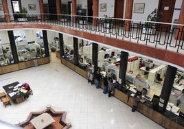 Interior del Ayuntamiento de Santander.