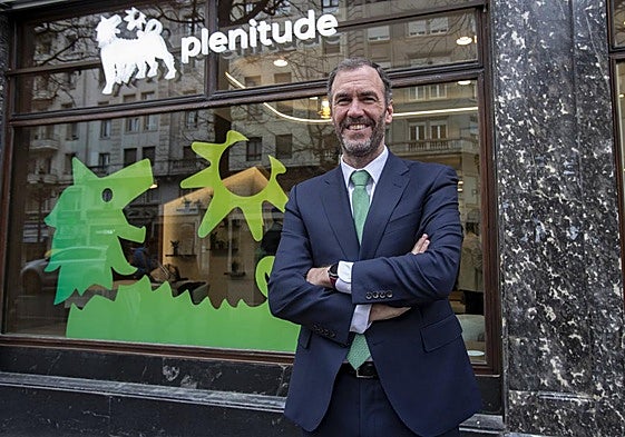 Antonio Colino, director general de Plenitude Iberia, el martes en la nueva tienda de Santander.