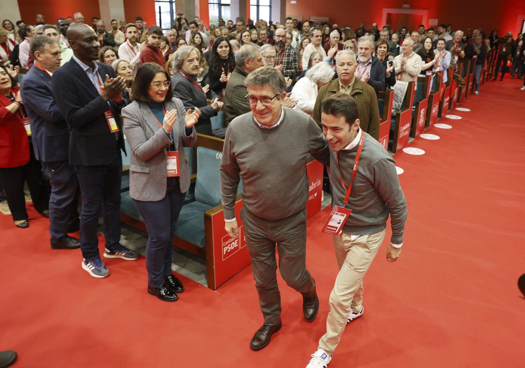 Casares y Zuloaga, antes de su intervención.