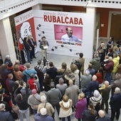 Acto de homenaje a Alfredo Pérez Rubalcaba, este sábado.