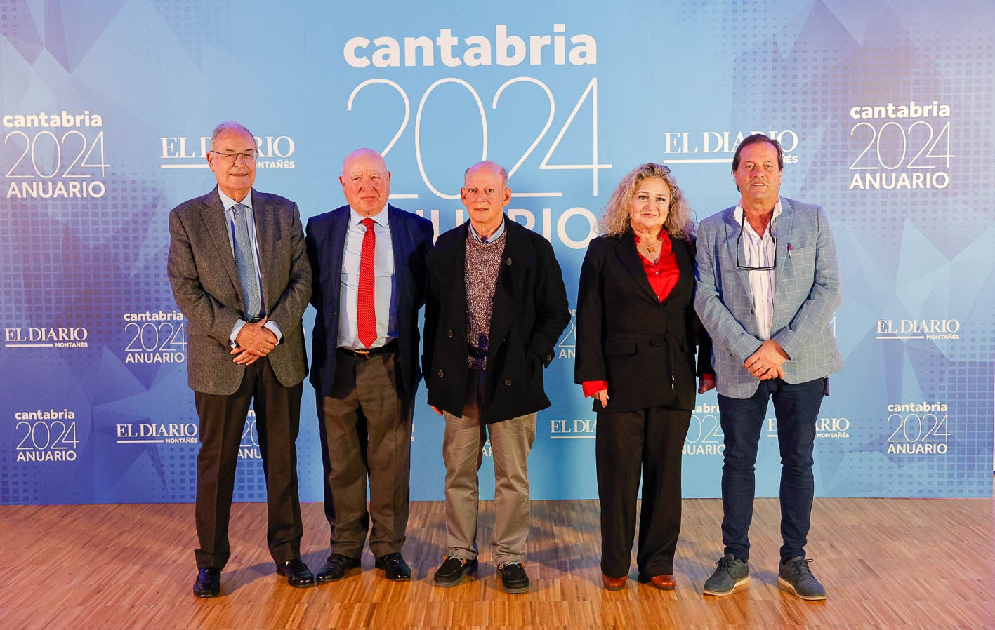 Alberto Cuartas, Feliciano Vega, Paco del Río, Pilar Báscones y Alberto Nava.