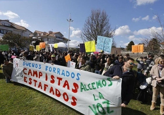 Imagen de una de las manifestaciones protagonizadas por los afectados