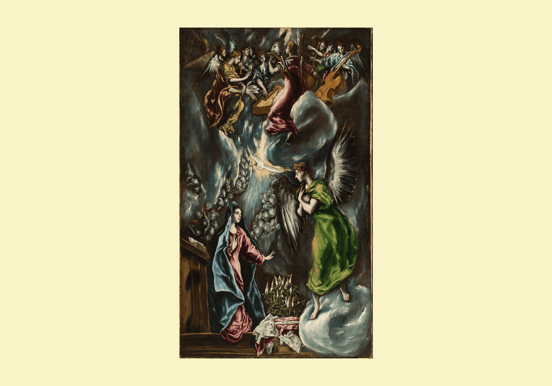 El Greco.Candia, Creta, 1541 - Toledo, 07/04/1614. 'La Anunciación', c. 1597-1600.
