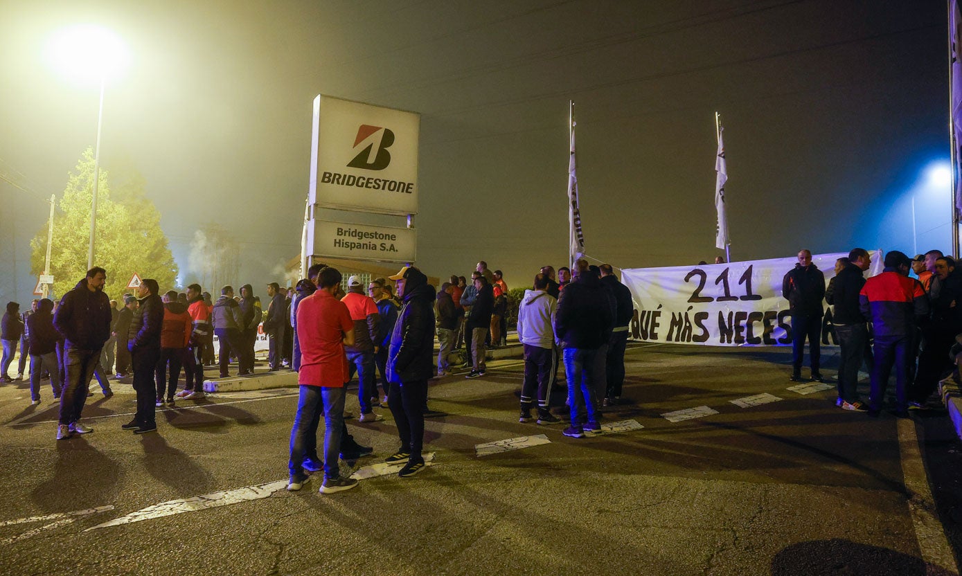 Imagen de la protesta a las 5.30 horas