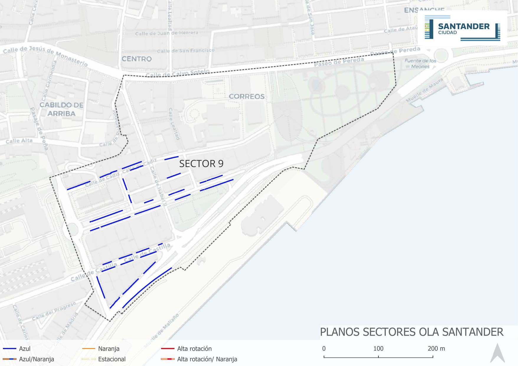 Así quedará el mapa de la OLA en Santander