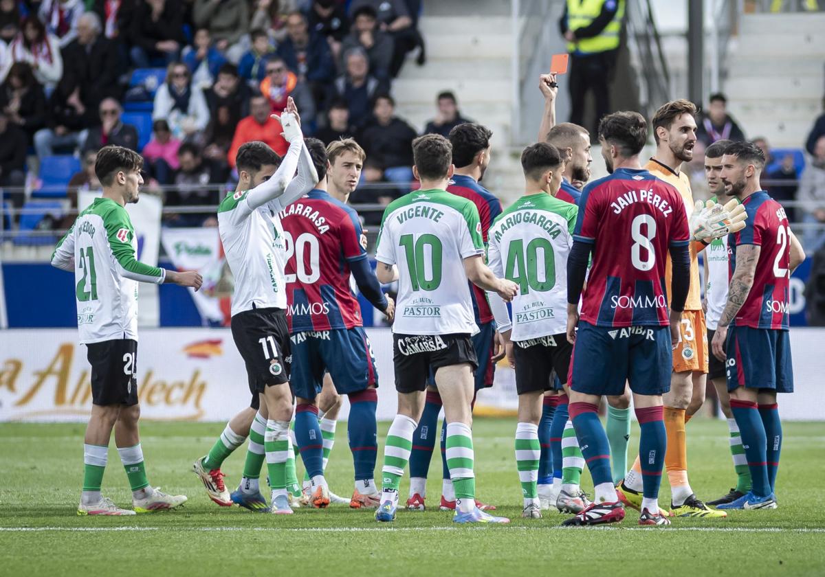 El Huesca-Racing, en imágenes