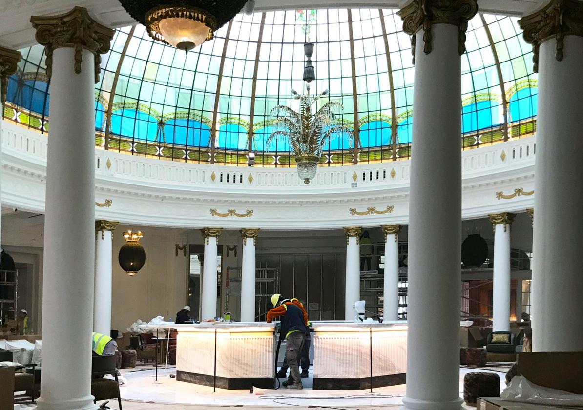 Ambar completa la instalación del cableado wifi para el reformado Hotel Palace