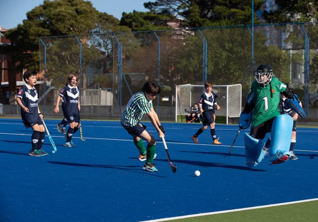 Hockey. Niños del Tenis juegan con rivales de Francia.