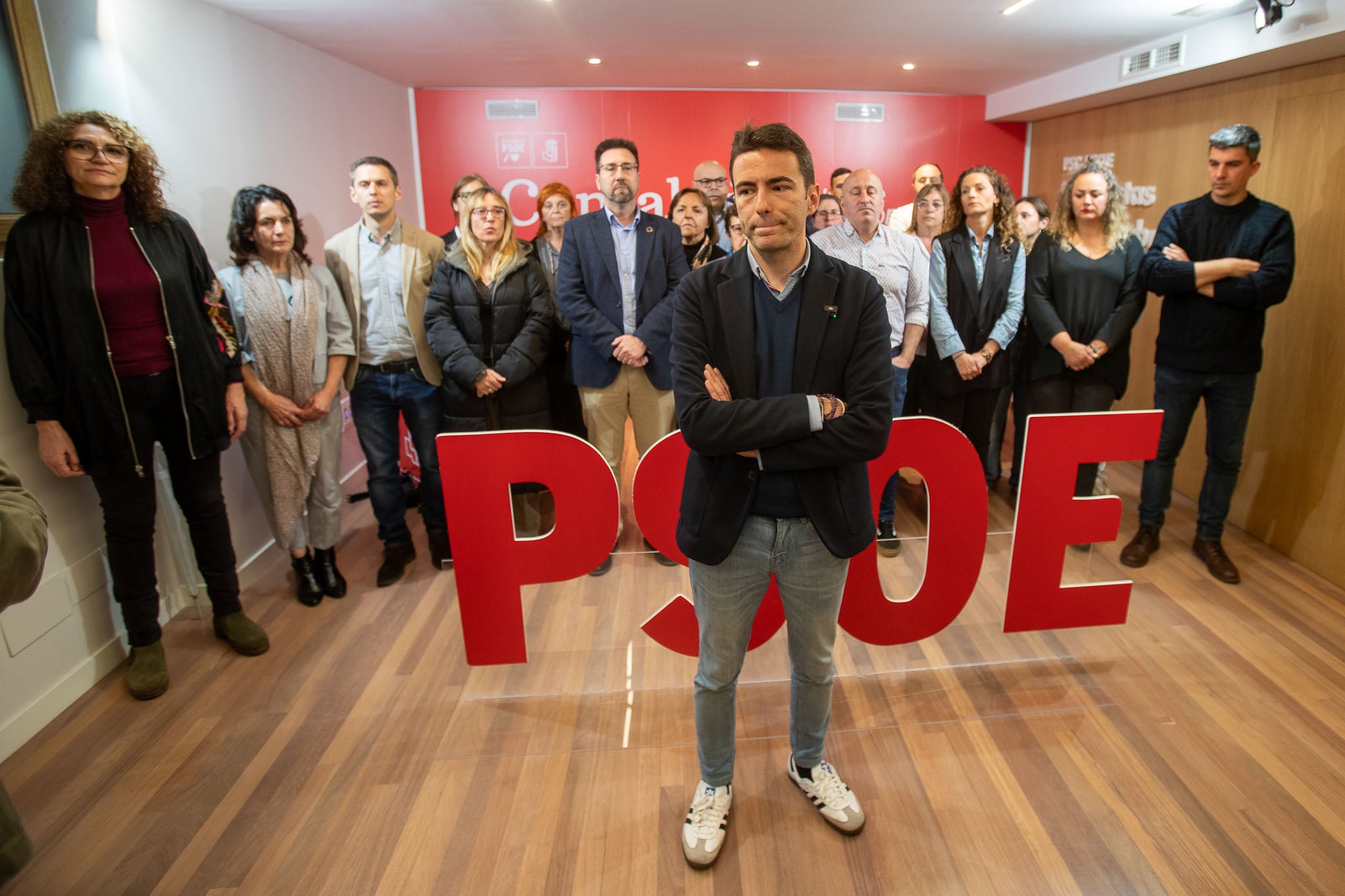 Pedro Casares estuvo arropado por el Comité Ejecutivo Regional.