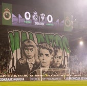 El tifo que se exhibió en los Campos de Sport ante el Albacete en la jornada 13 fue único en España, con iluminación, efectos de humo y música.