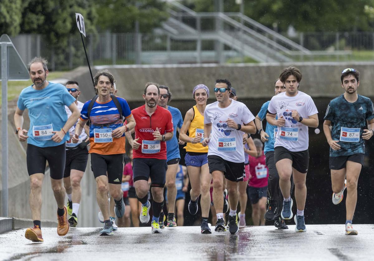 Participantes de la pasada edición de la Media Maratón disputada en Santander.