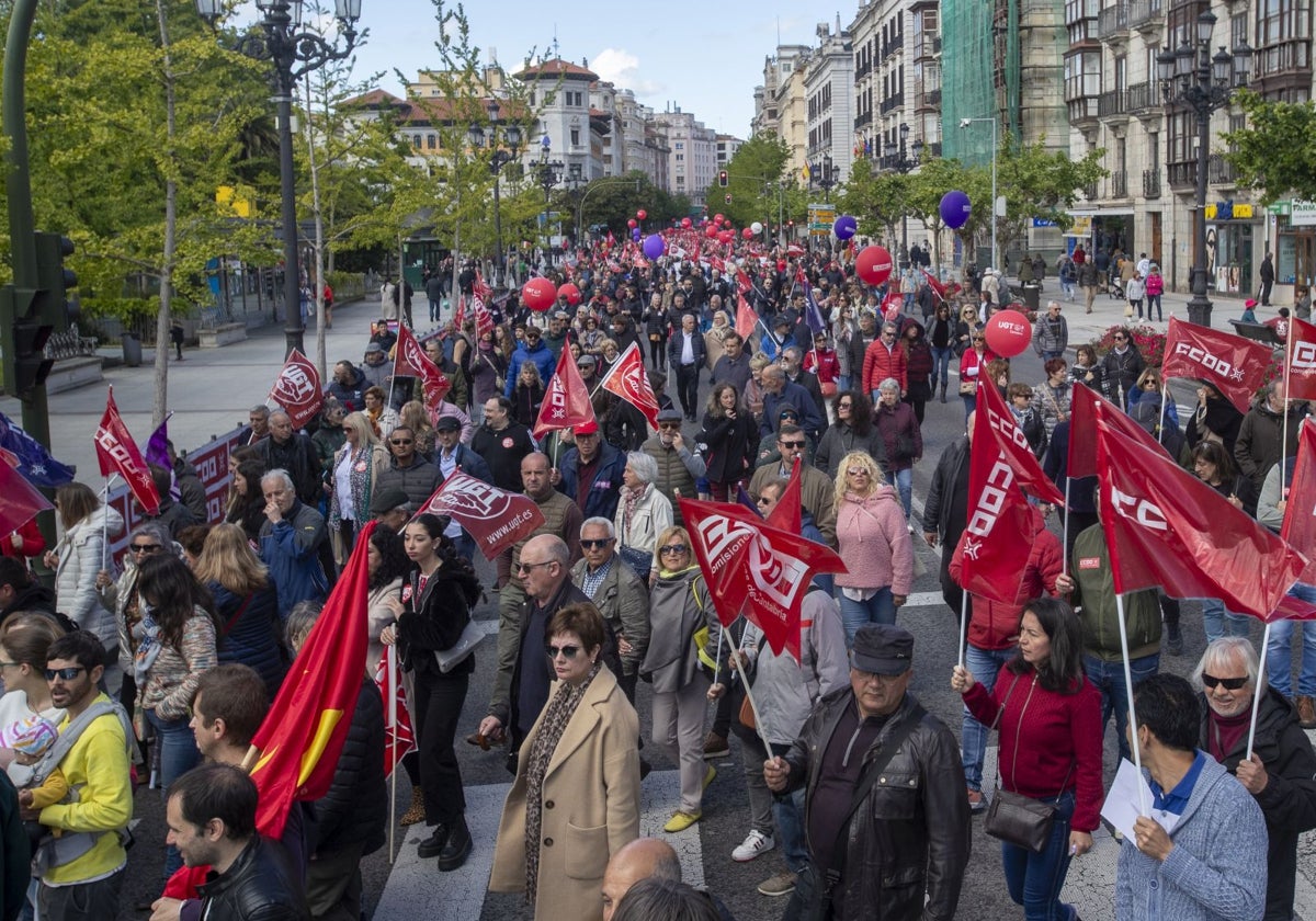 Manifestación del Día del Trabajador del año pasado.