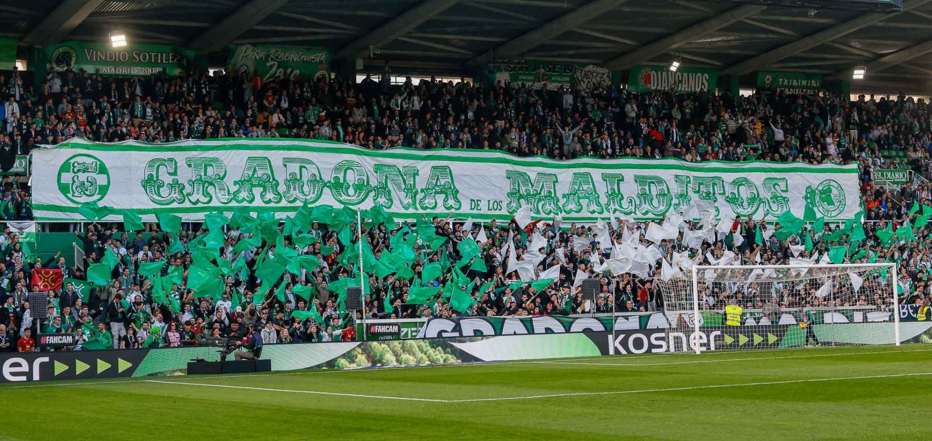 El tifo que se desplegó en la jornada 33.