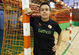 Jacobo Cuétara, en el pabellón Vicente Trueba.