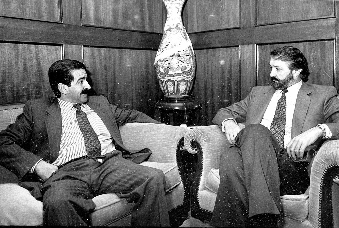 Revilla y el entonces dirigente socialista Jaime Blanco