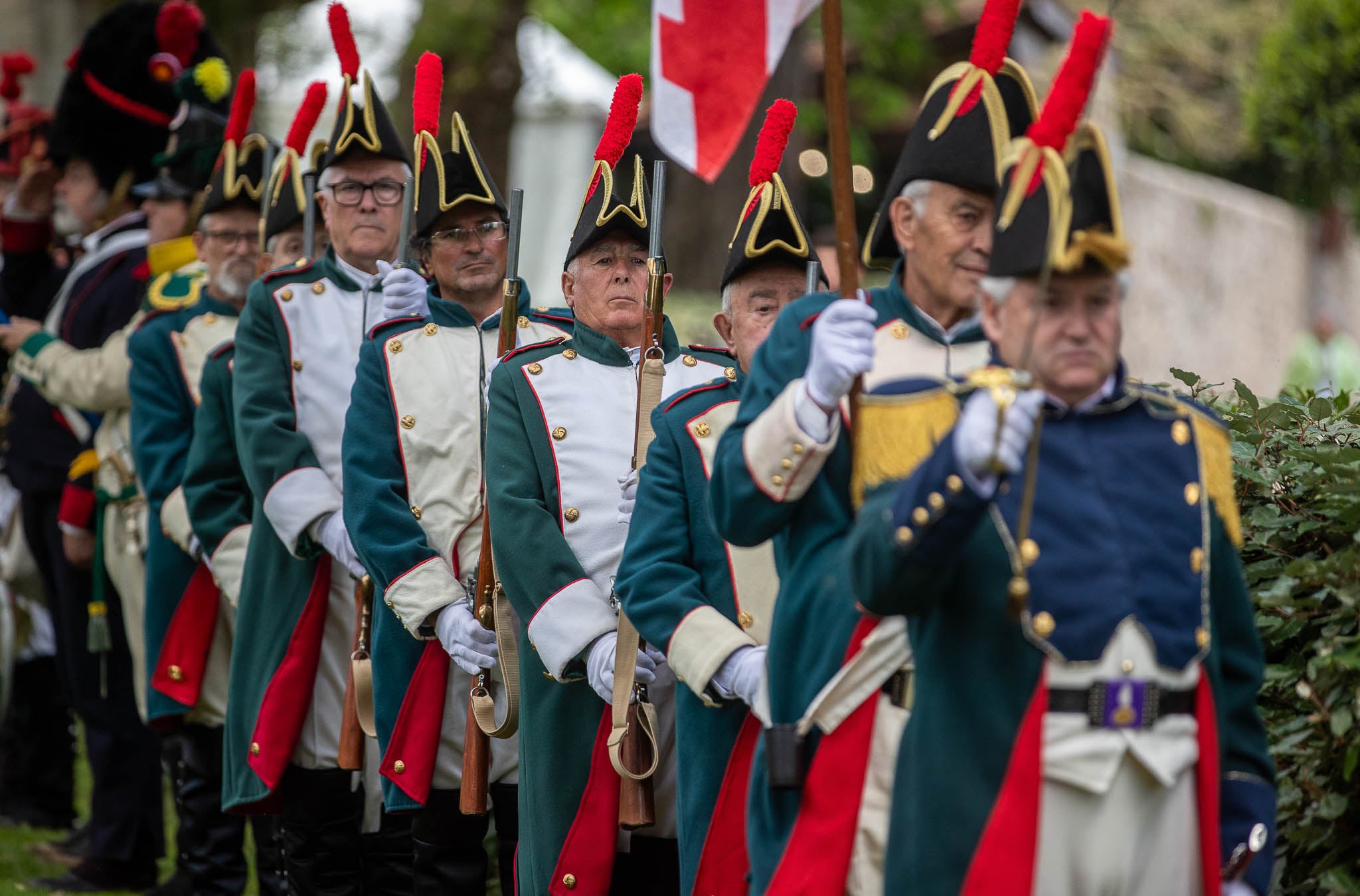 Cadetes de la Academia Militar de Segovia en formación.
