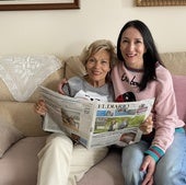 La diseñadora Anabel Ortiz con su madre, Isabel Cañón.
