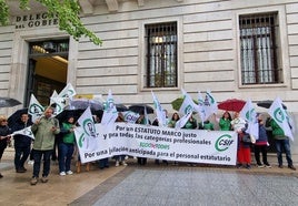Protesta de CSIF contra el borrador del Estatuto Marco de sanitarios