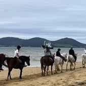 Una de las actividades fue una ruta a caballo.