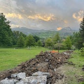 Inicio de las obras en el parque del mirador de La Gándara.