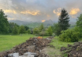 Inicio de las obras en el parque del mirador de La Gándara.