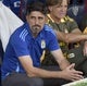 Veljko Paunovic, junto a Arzeno, en el banquillo de El Alcoraz.