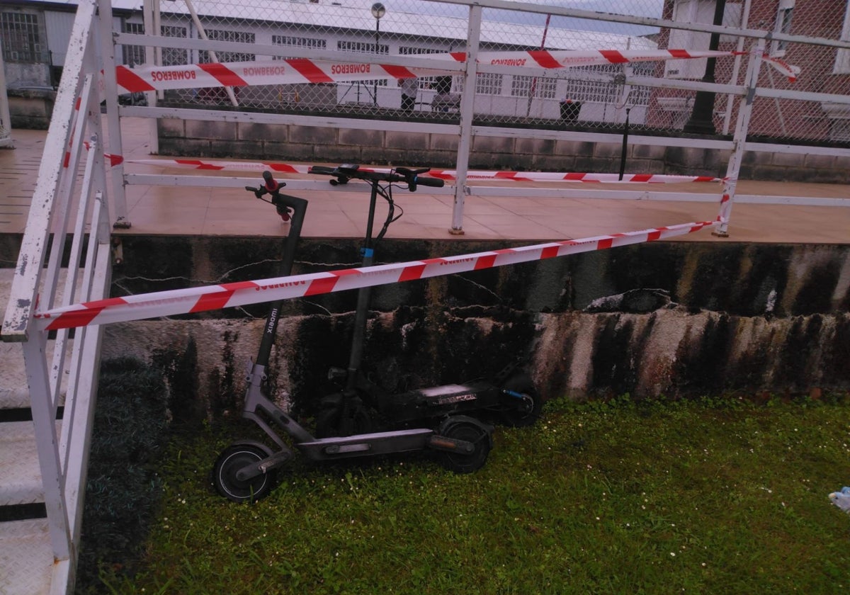 Un herido por la explosión de la batería de un patinete eléctrico en Gama