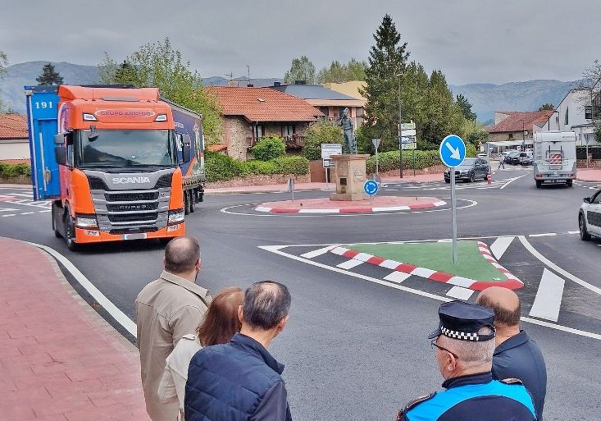 El circuito ya se utilizó durante las obras de la nueva rotonda de Los Corrales.