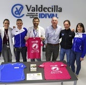 De izquierda a derecha, Begoña Pérez, Sara López, Óscar Negrete, Eloy Rodríguez, Galo Peralta, Mario Cerro y Mónica Fernández.