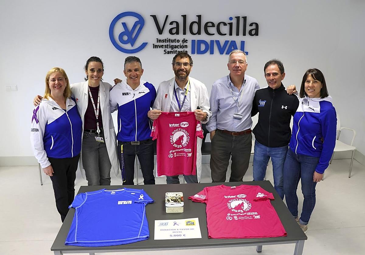 De izquierda a derecha, Begoña Pérez, Sara López, Óscar Negrete, Eloy Rodríguez, Galo Peralta, Mario Cerro y Mónica Fernández.