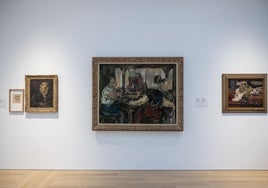 Detalle de las salas del MAS donde se exhiben obras de la artista santanderina María Blanchard, integradas en la colección permanente. daniel pedriza