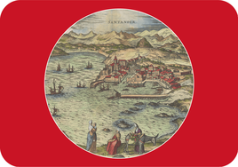 Santander en el ''Civitates Orbis Terrarum' de Hoefnagel, de 1575.