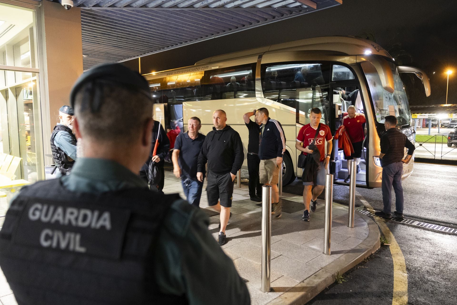 Guardia Civil garantizando la seguridad en la operación