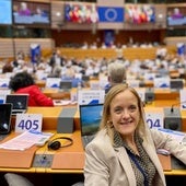 La consejera Urrutia, durante una intervención en el Comité de las Regiones.