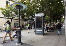 El espacio interactivo localizado junto al Ayuntamiento, uno de los 15 que hay por toda la ciudad.