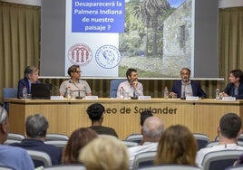 El Ateneo de Santander celebró ayer una mesa redonda sobre la lucha contra la plaga del picudo rojo en las palmeras.