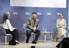Leticia Mena, Ze García y Laura Chamorro en el escenario de Espacio DModa.