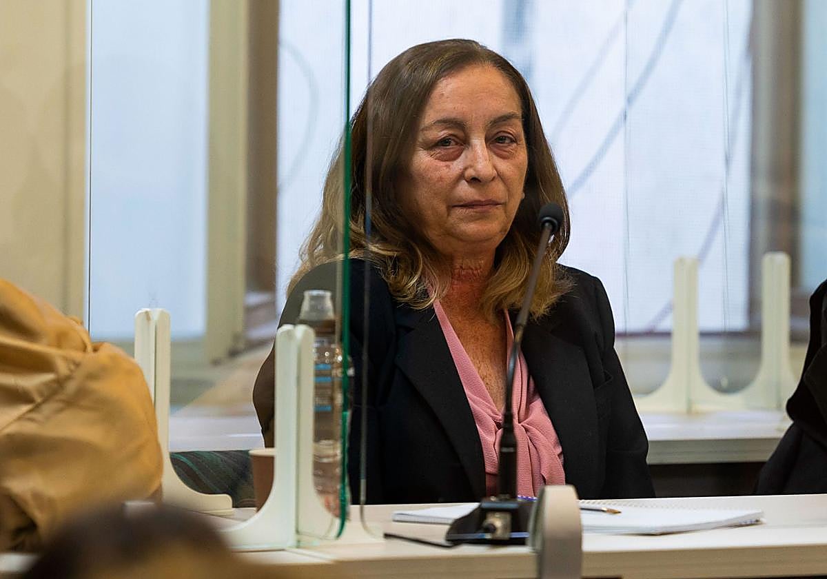 Carmen Merino durante una sesión del juicio