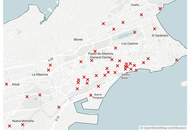 Santander, una ciudad segura pero con puntos conflictivos