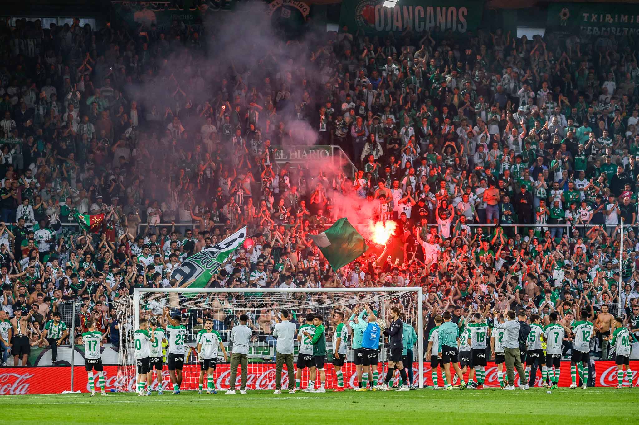 La locura se desató al final del partido