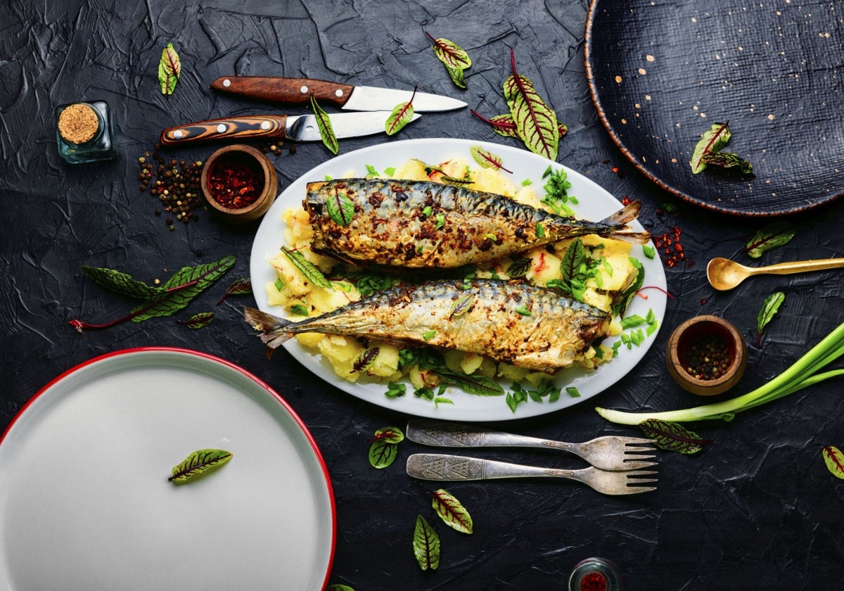 La caballa es un pescado azul saludable y rico.